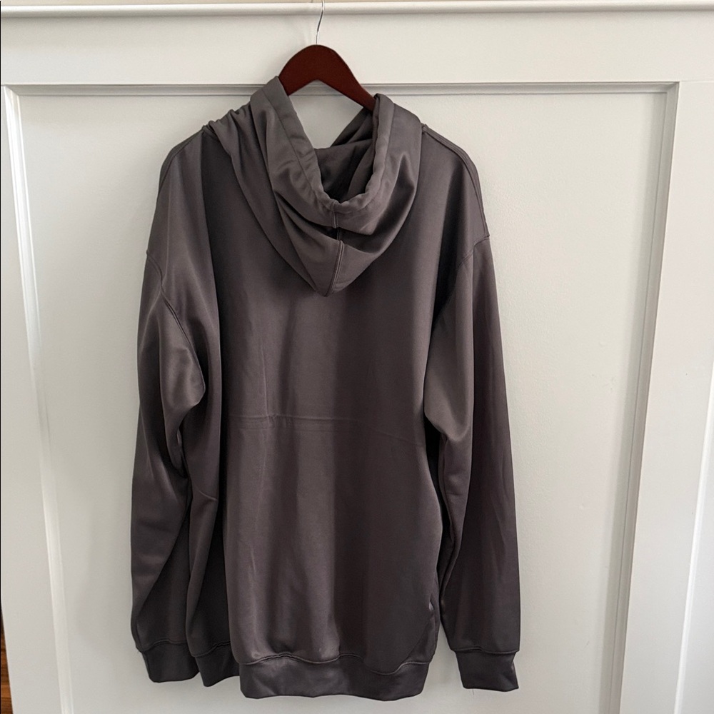 Champion Men’s Charcoal Full-Zip Hoodie • 2XLT • 100% Polyester • Like New - Picture 4 of 10